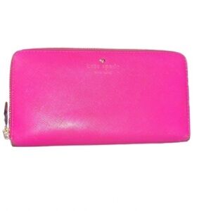 Kate Spade hot pink leather PWRU3438 wallet